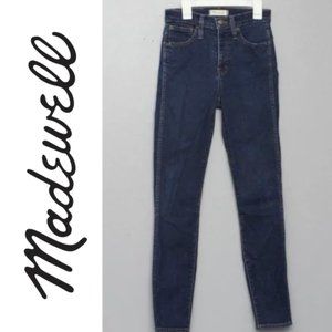 Madewell 10” High Rise Skinny Jeans | Dark Wash | 24